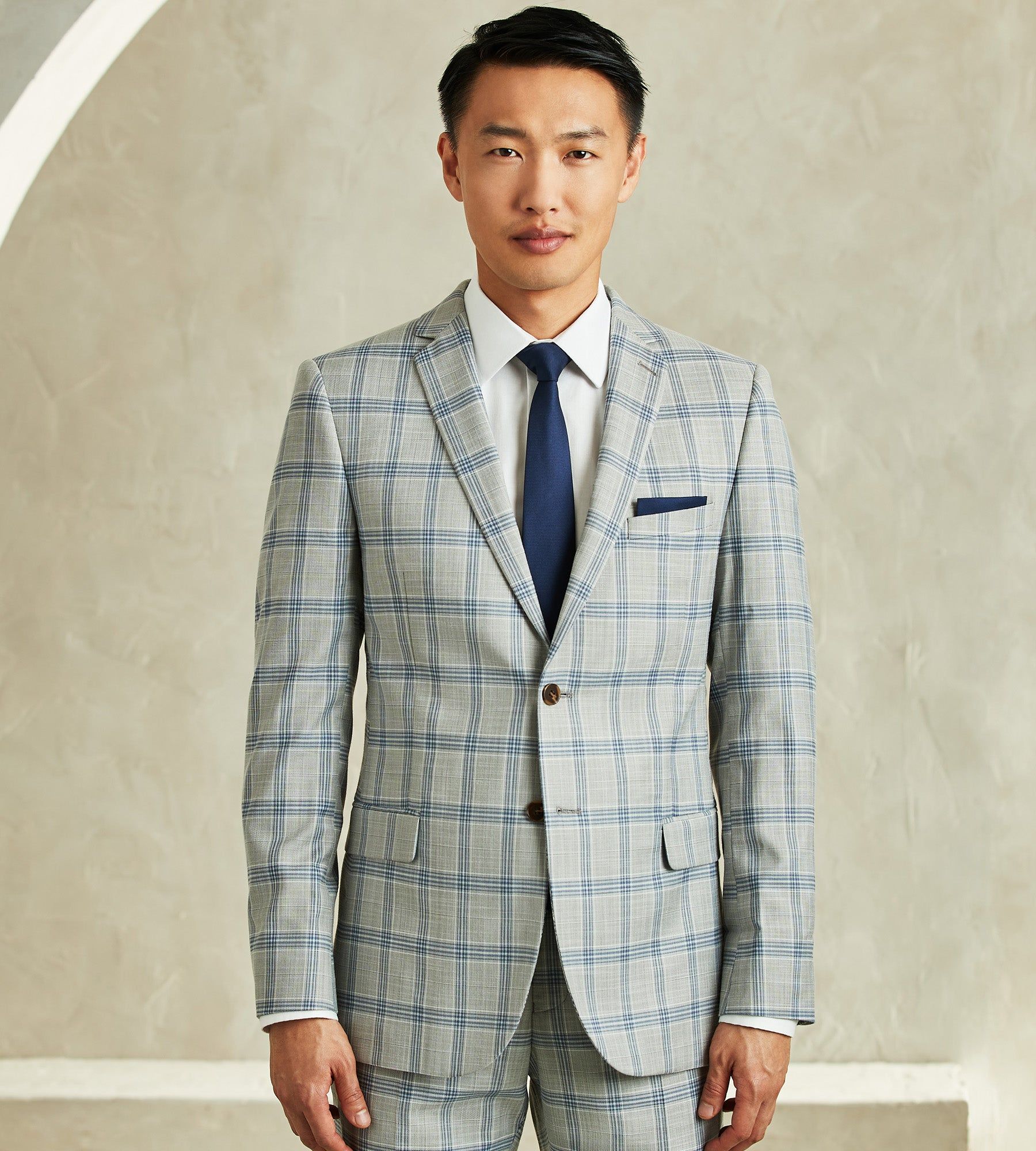 Slim Fit Check Suit Separate Jacket sold by Tip Top