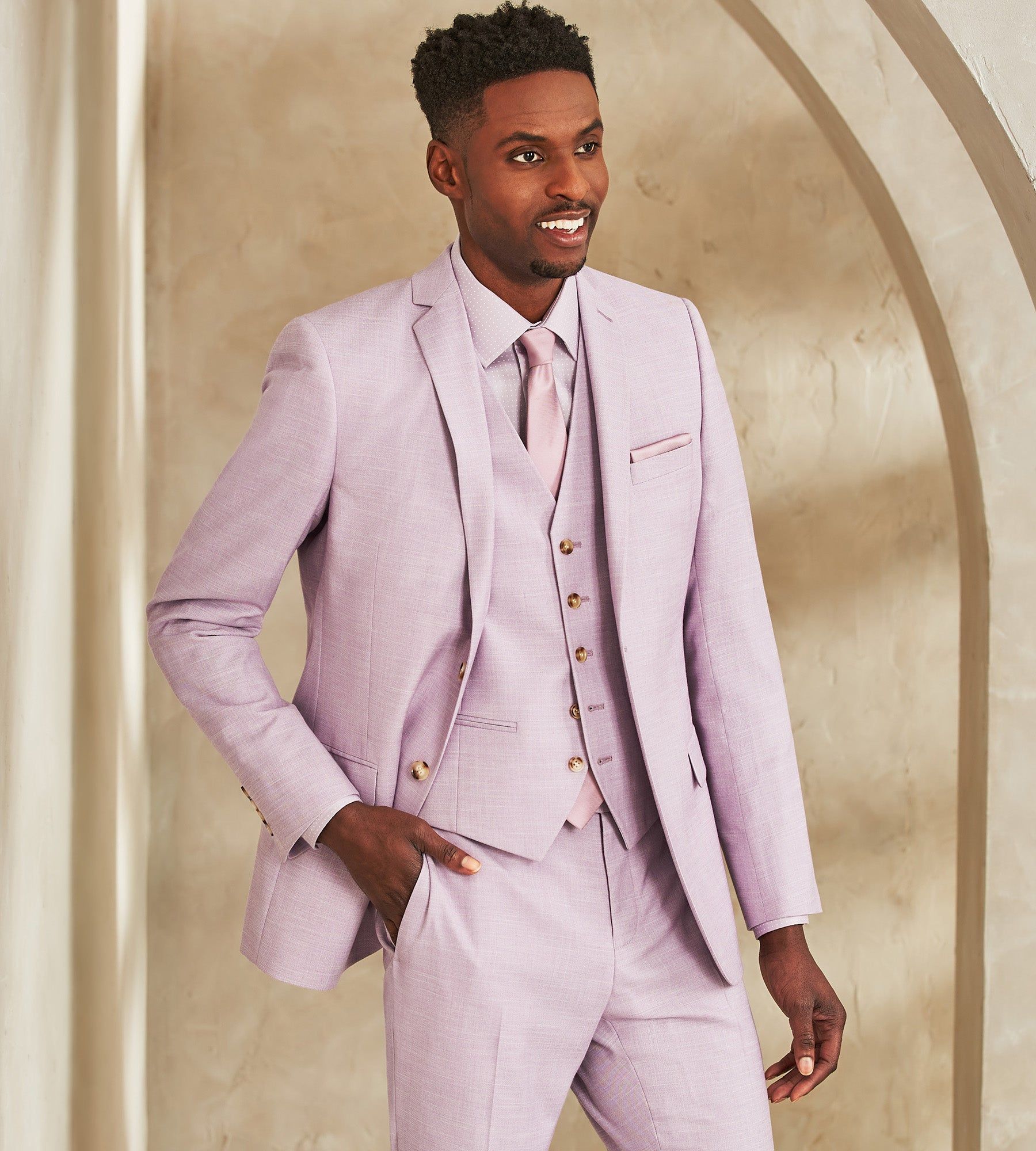 Slim Fit Solid Suit Separate Vest sold by Tip Top product image thumbnail 4