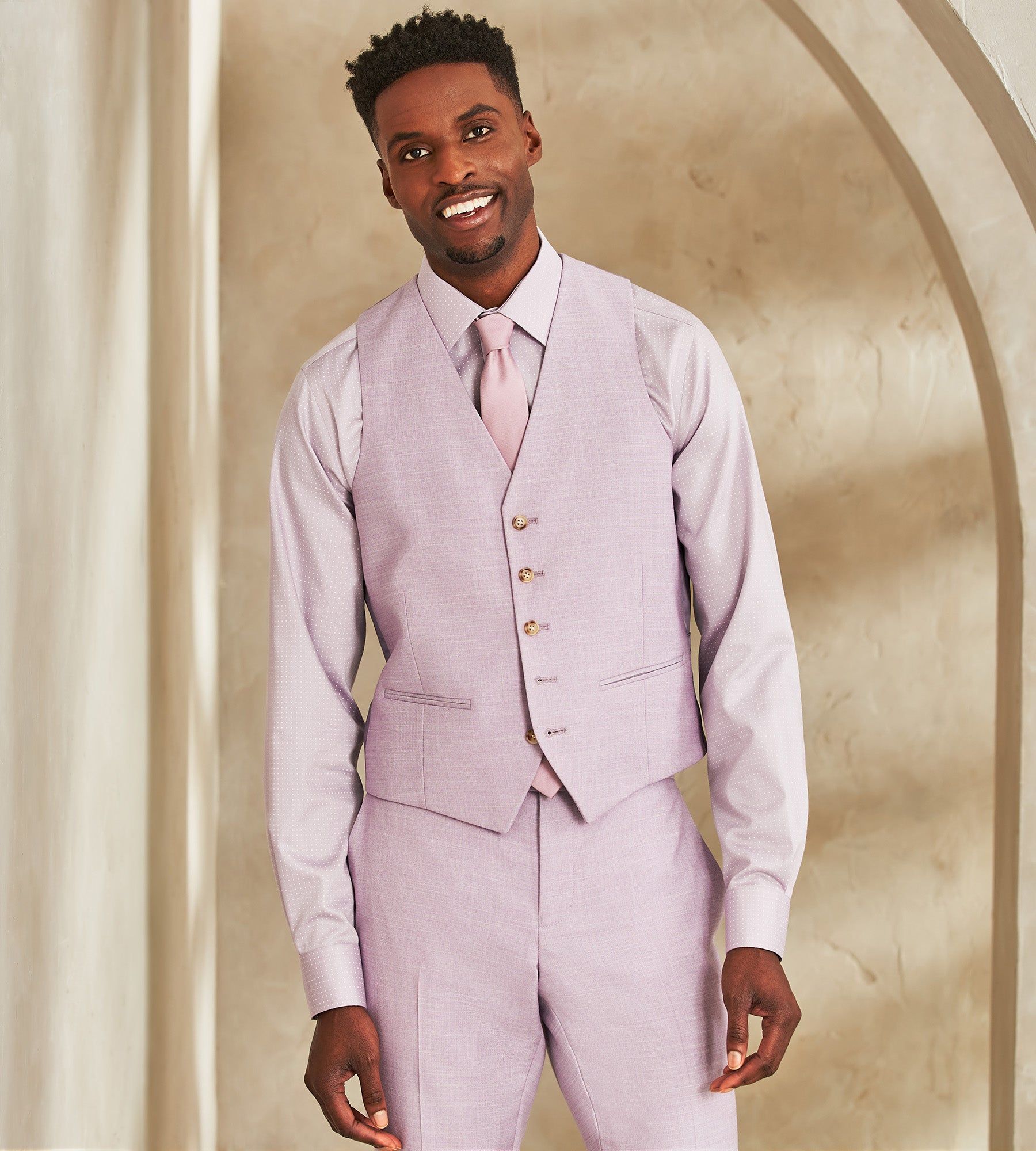 Slim Fit Solid Suit Separate Vest sold by Tip Top