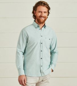 Modern Fit Long Sleeve Oxford Sport Shirt sold by Tip Top