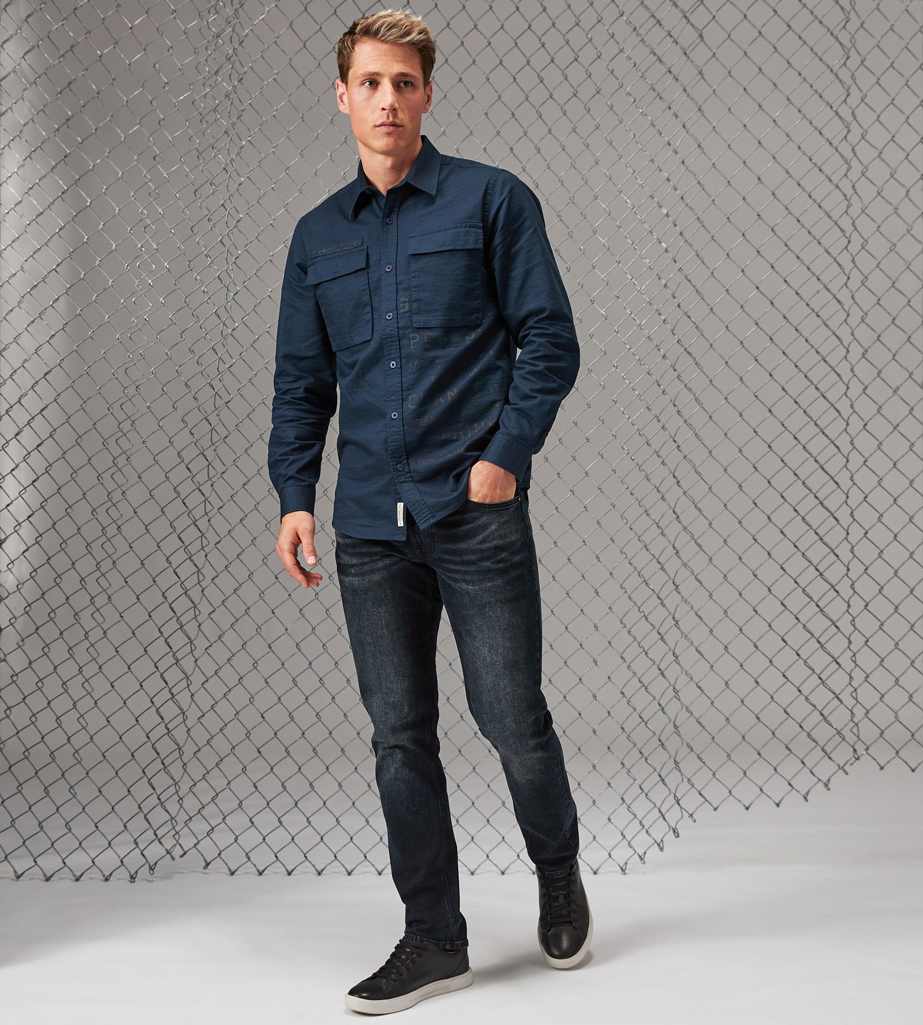 Modern Fit Long Sleeve Sport Shirt sold by Tip Top product image thumbnail 4