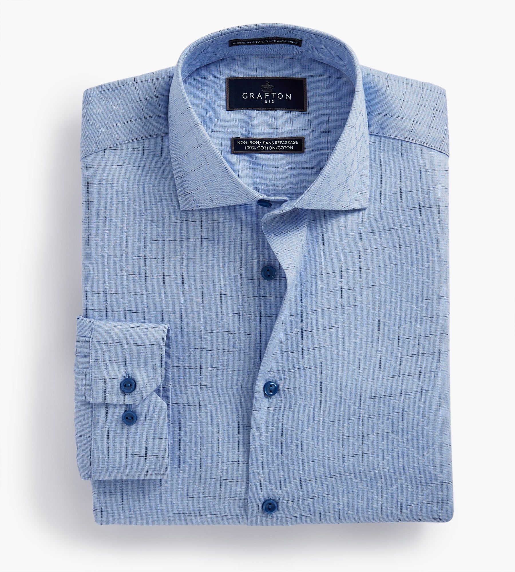 Modern Fit Geo Print Dress Shirt sold by Tip Top