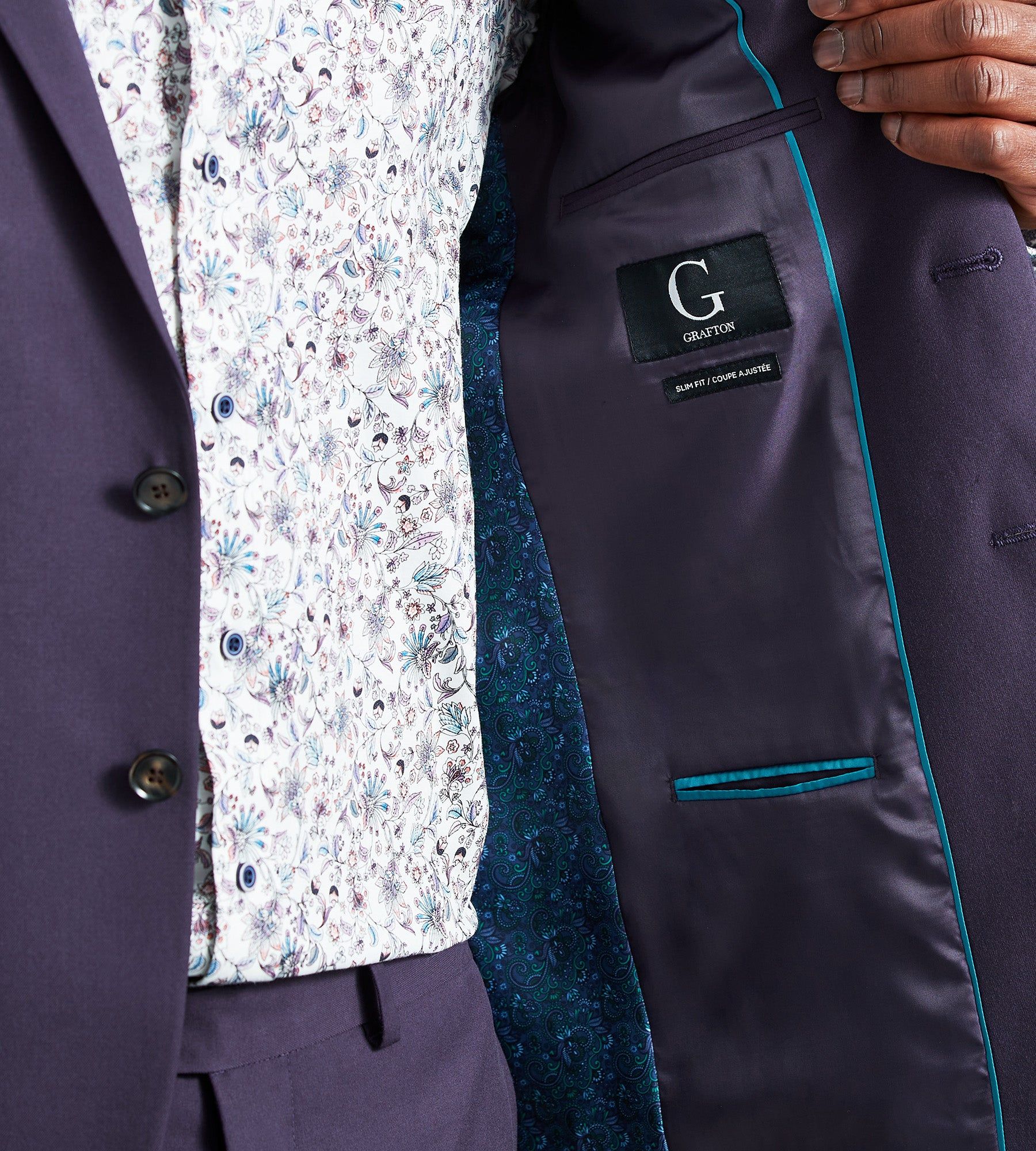 Slim Fit Solid Suit sold by Tip Top product image thumbnail 3