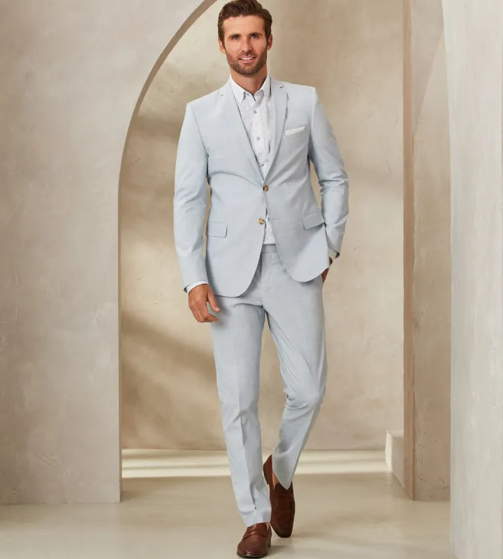 Slim Fit Check Suit sold by Tip Top