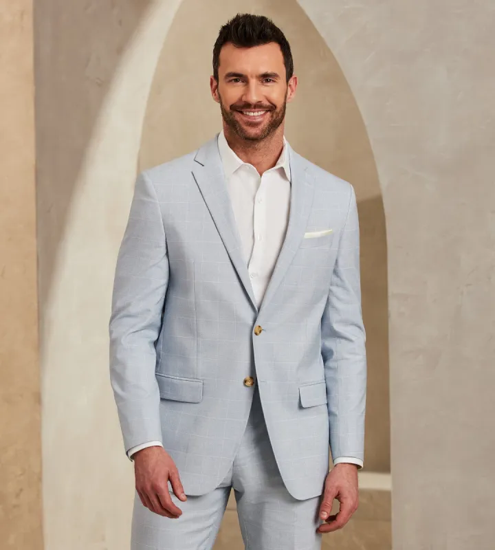 Modern Fit Check Suit Separate Jacket sold by Tip Top