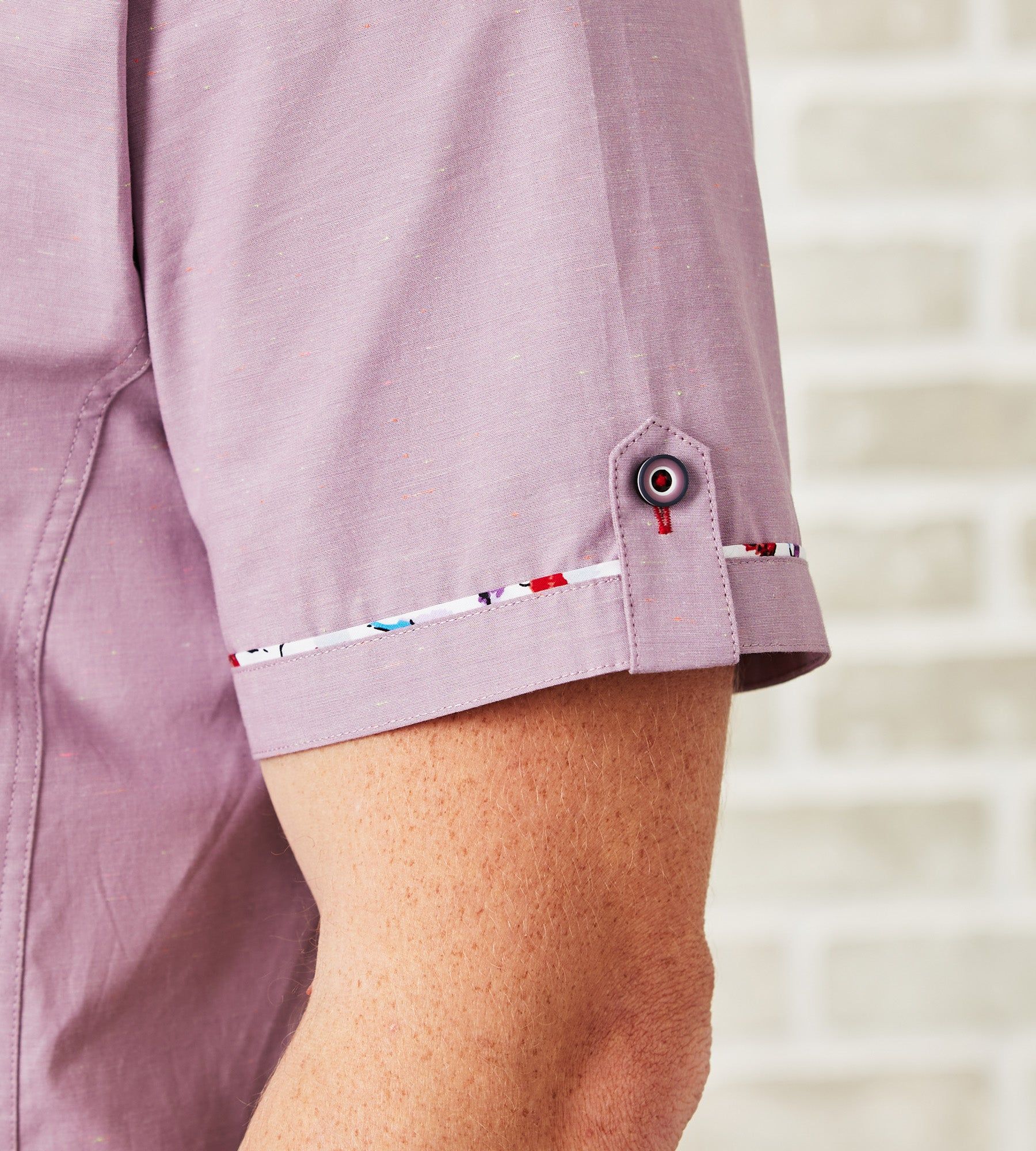 Modern Fit Short-Sleeve Solid Double-Collar Sport Shirt sold by Tip Top product image thumbnail 3