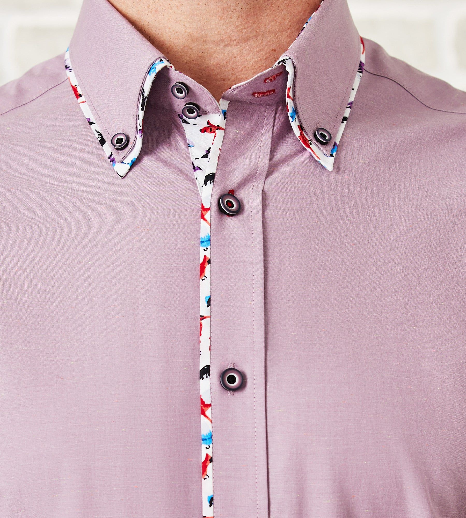 Modern Fit Short-Sleeve Solid Double-Collar Sport Shirt sold by Tip Top product image thumbnail 2