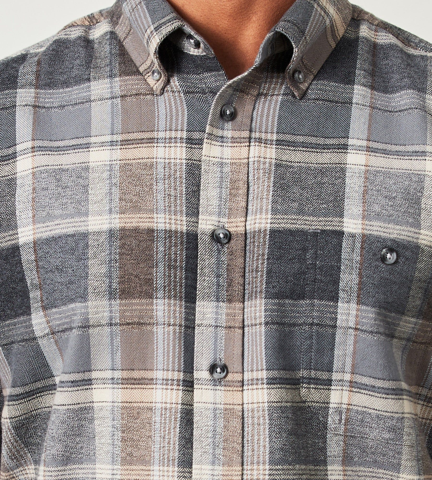 Modern Fit Long Sleeve Soft Touch Plaid Flannel Sport Shirt sold by Tip Top product image thumbnail 2