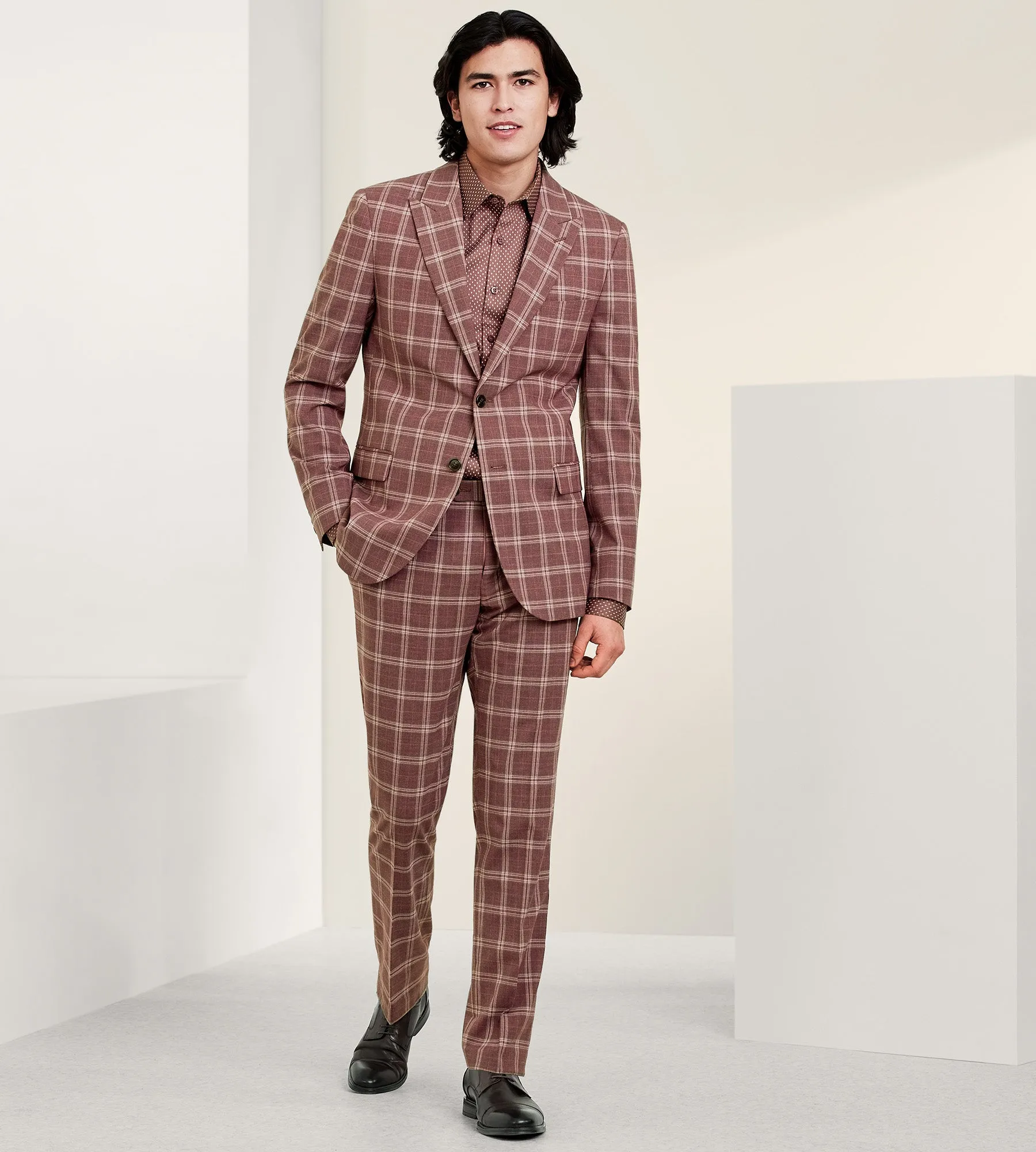 Slim Fit Check Suit Separate Jacket sold by Tip Top product image thumbnail 5