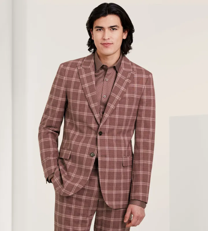 Slim Fit Check Suit Separate Jacket sold by Tip Top