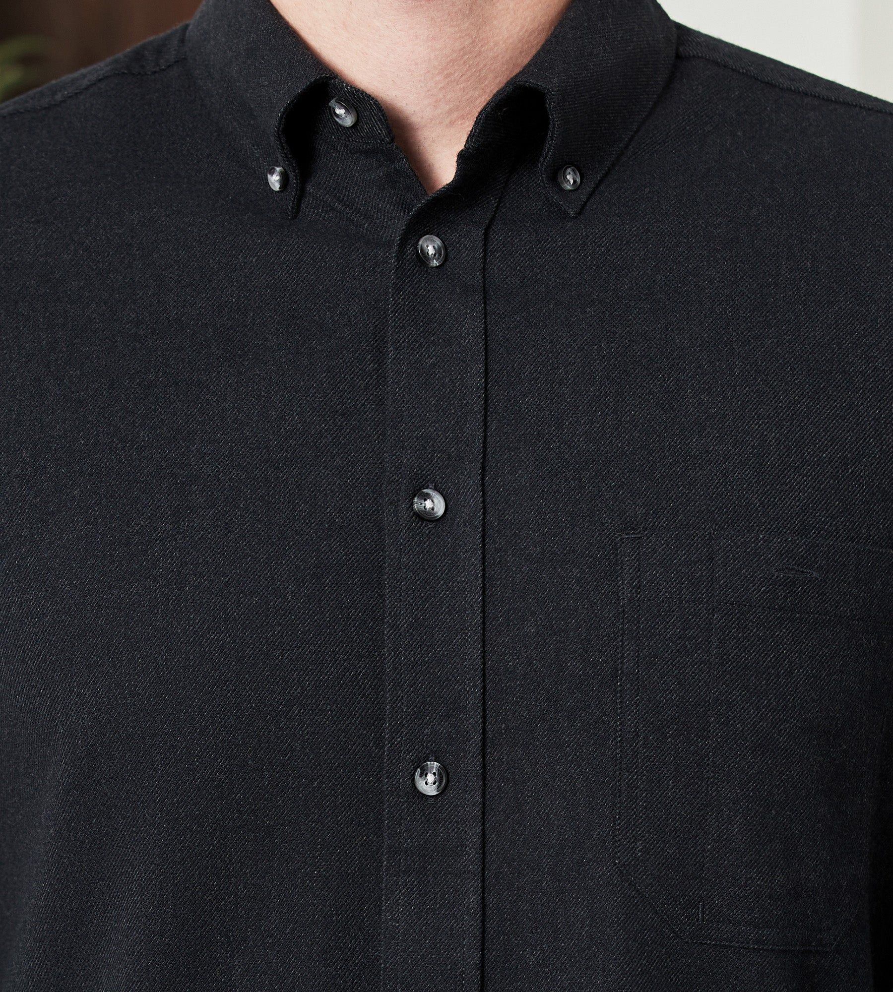 Modern Fit Long Sleeve Soft Touch Solid Flannel Sport Shirt sold by Tip Top product image thumbnail 2