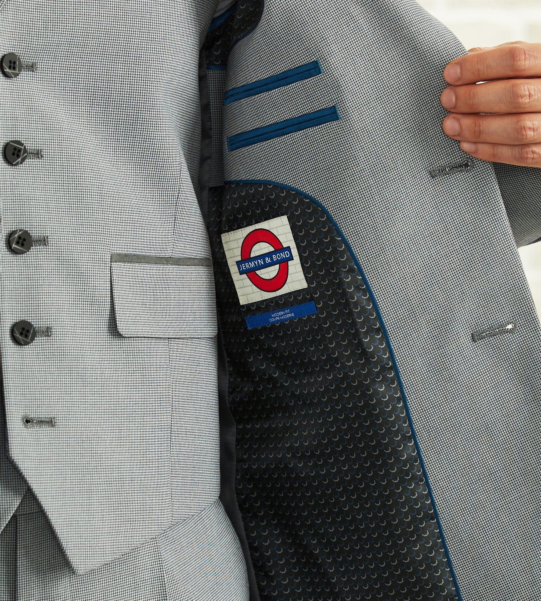 Slim Fit Peak Lapel Suit sold by Tip Top product image thumbnail 3