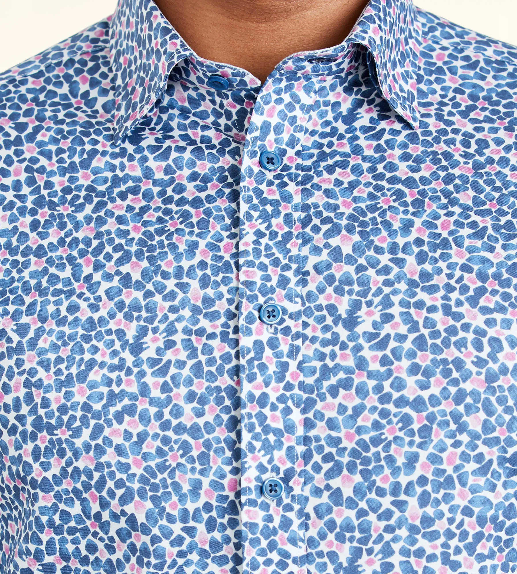 Modern Fit Non-Iron Long Sleeve Floral Pattern Sport Shirt sold by Tip Top product image thumbnail 2
