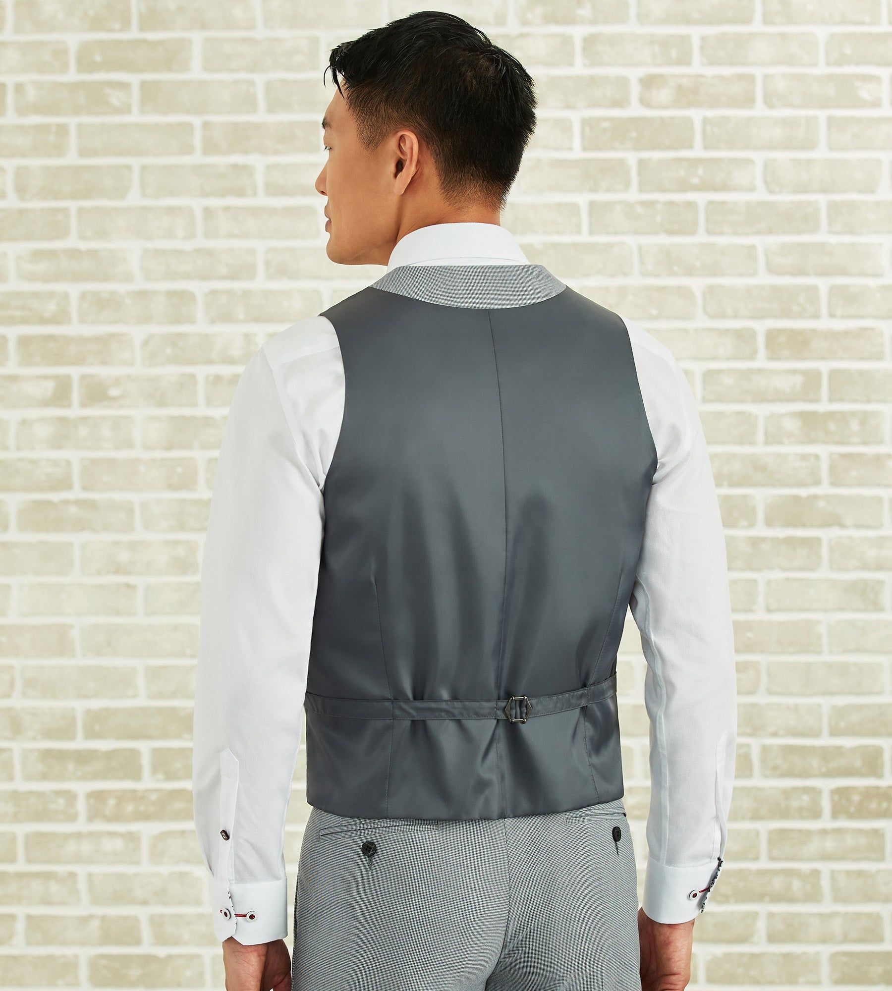 Slim Fit Peak Lapel Suit Separate Vest sold by Tip Top product image thumbnail 2