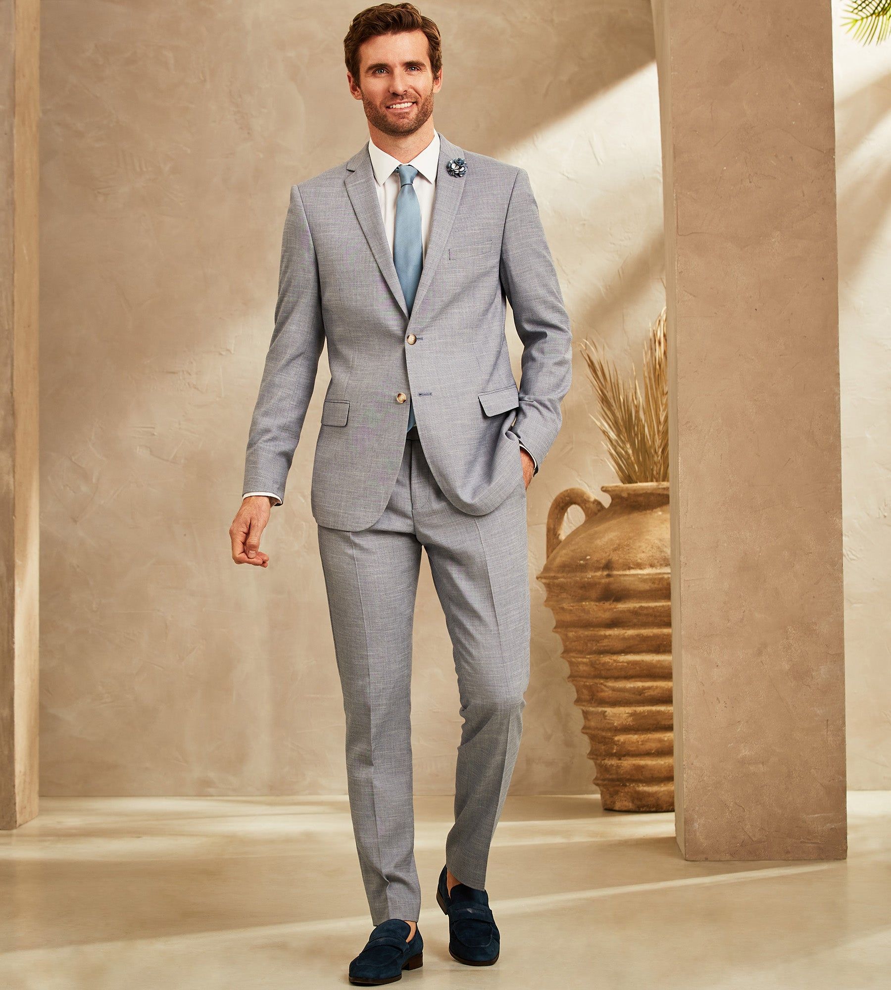 Slim Fit Solid Suit sold by Tip Top