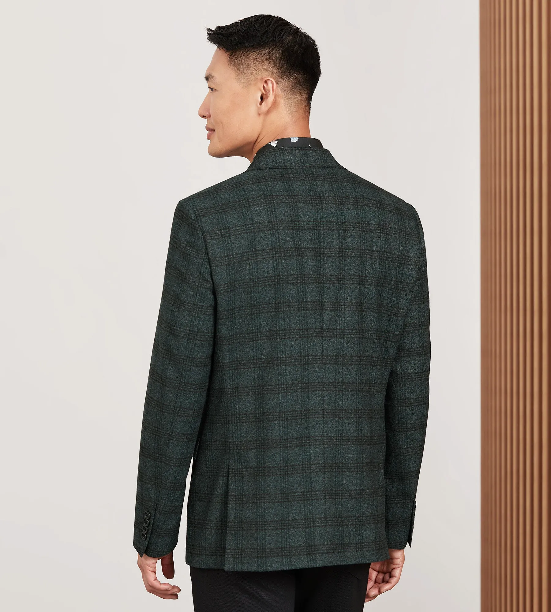 Modern Fit Woven Plaid Sport Jacket sold by Tip Top product image thumbnail 3