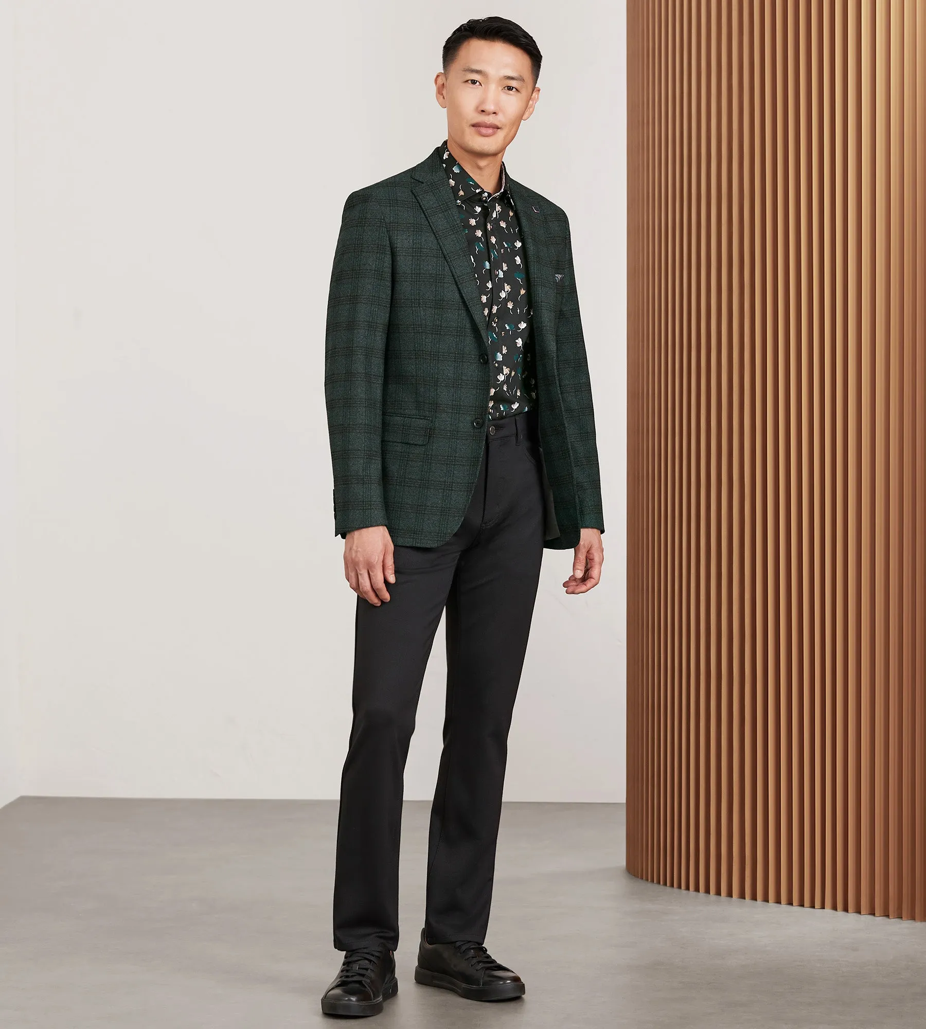 Modern Fit Woven Plaid Sport Jacket sold by Tip Top product image thumbnail 4