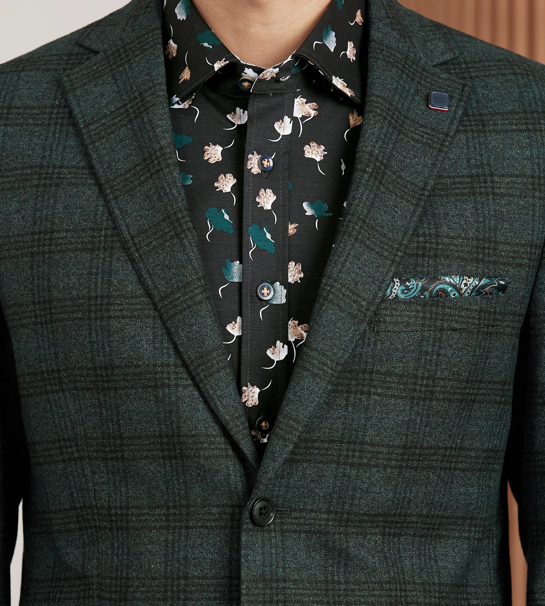 Modern Fit Woven Plaid Sport Jacket sold by Tip Top product image thumbnail 2