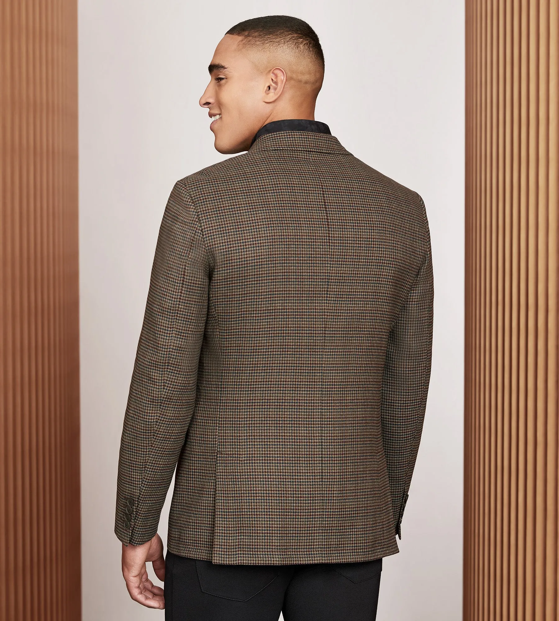 Modern Fit Woven Multi Houndstooth Sport Jacket sold by Tip Top product image thumbnail 3