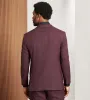 Modern Fit Burgundy Solid Suit sold by Tip Top