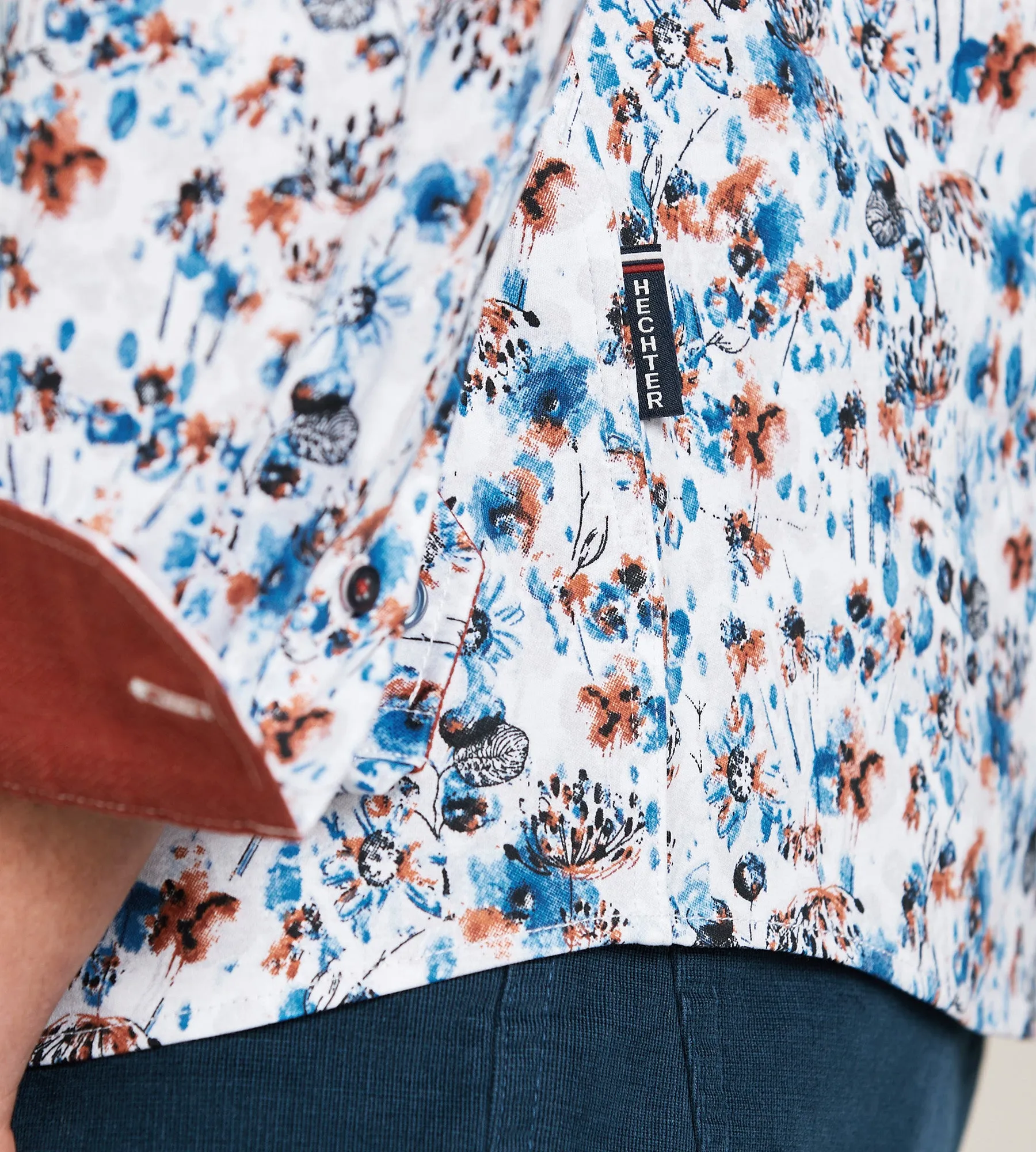 Modern Fit 360 Stretch Long Sleeve Plaid Printed Sport Shirt sold by Tip Top product image thumbnail 4