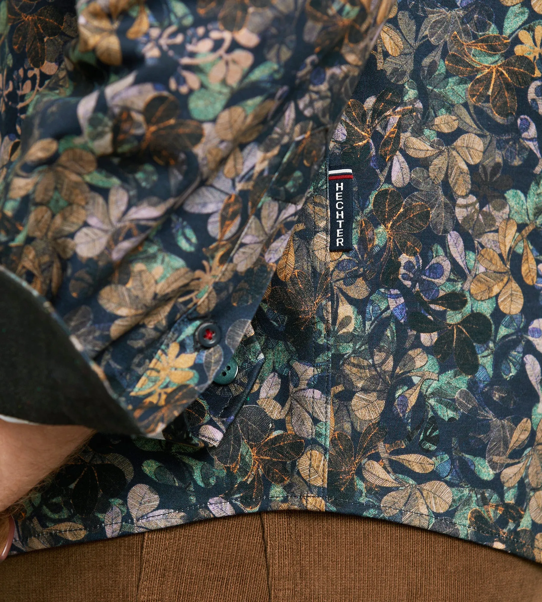 Modern Fit 360 Stretch Long Sleeve Plaid Printed Sport Shirt sold by Tip Top product image thumbnail 4