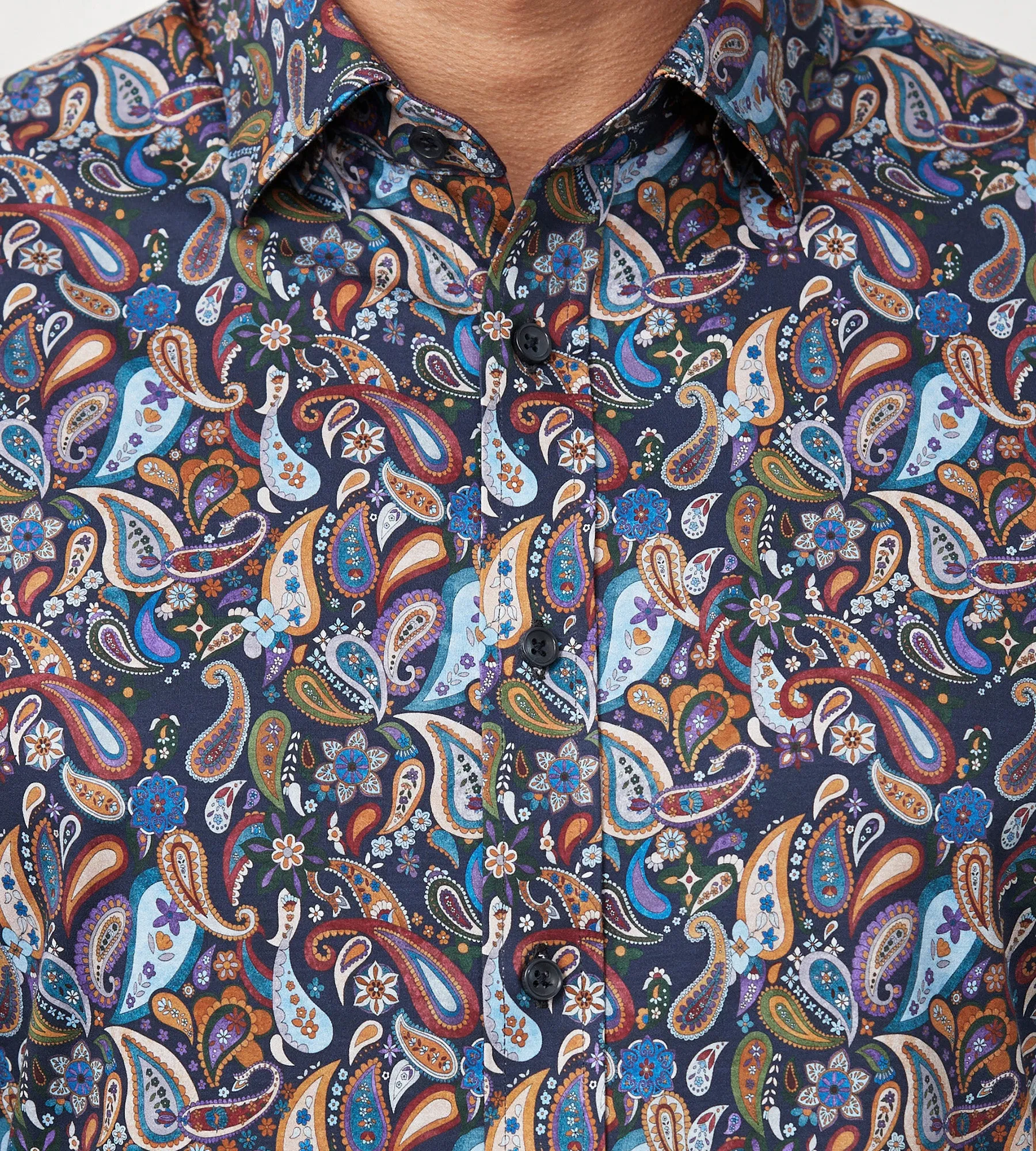 Modern Fit 360 Stretch Long Sleeve Plaid Printed Sport Shirt sold by Tip Top product image thumbnail 2