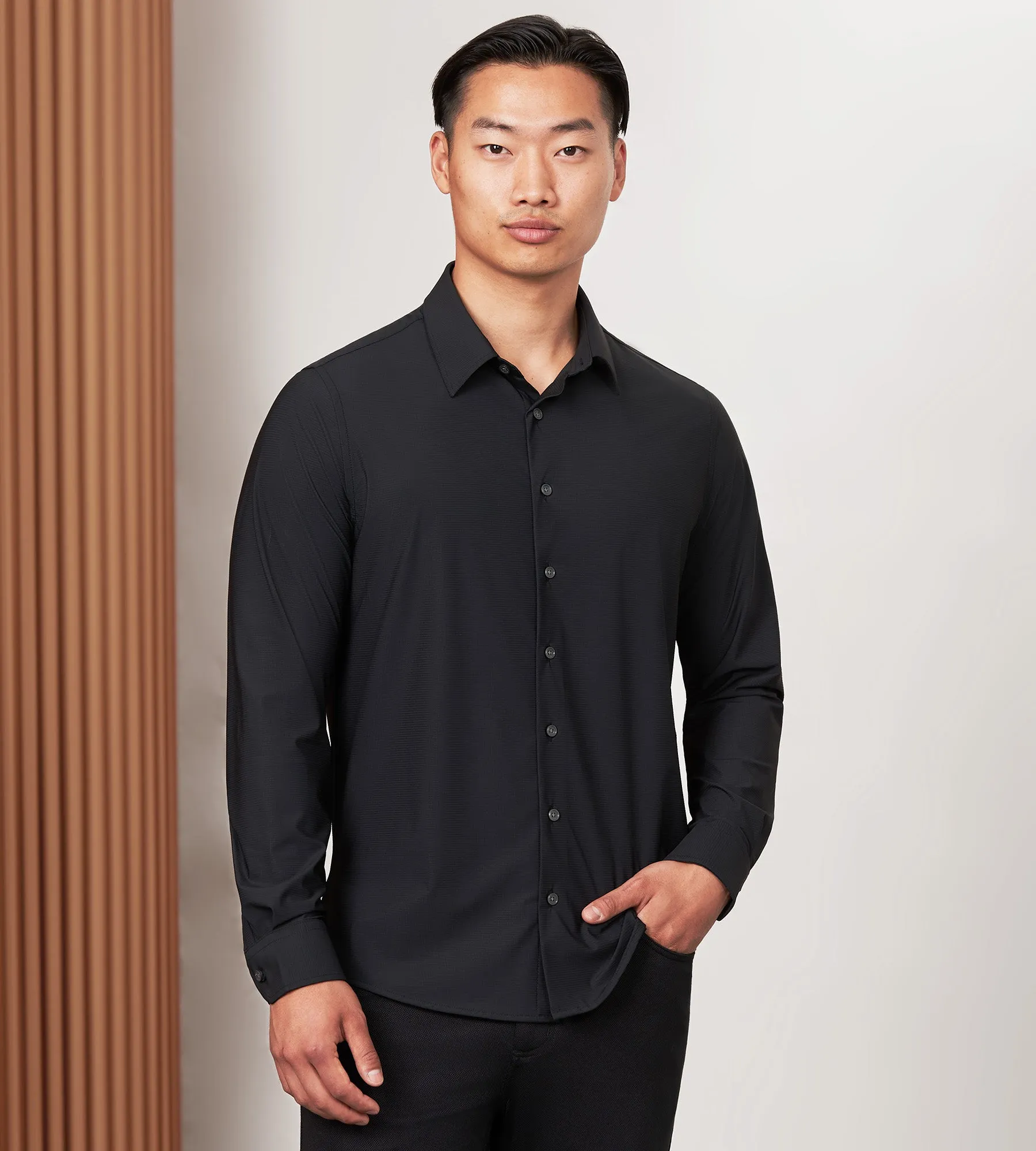 Modern Fit Long Sleeve Sport Shirt sold by Tip Top
