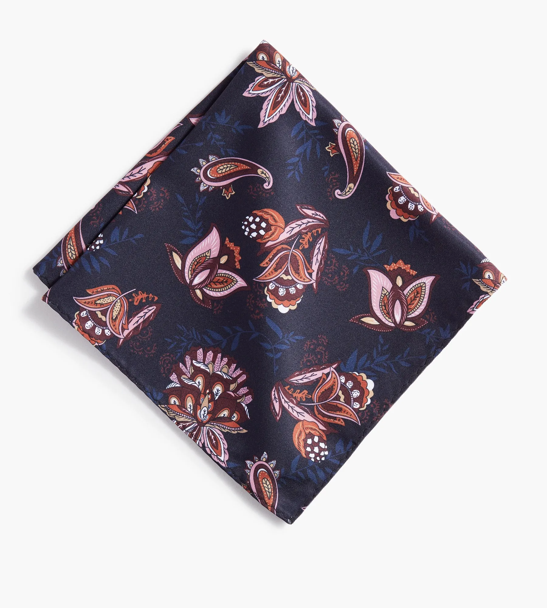 Floral Paisley Pocket Square sold by Tip Top