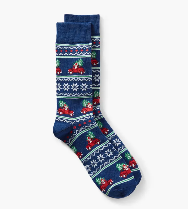 Santa Fairisle Socks sold by Tip Top