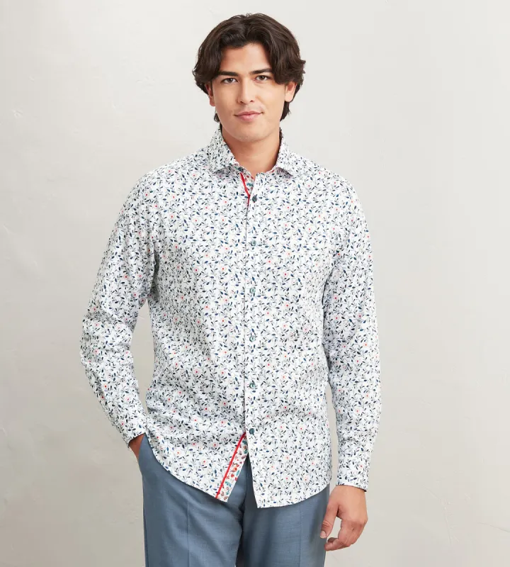 Modern Fit Long Sleeve Printed Casual Shirt sold by Tip Top