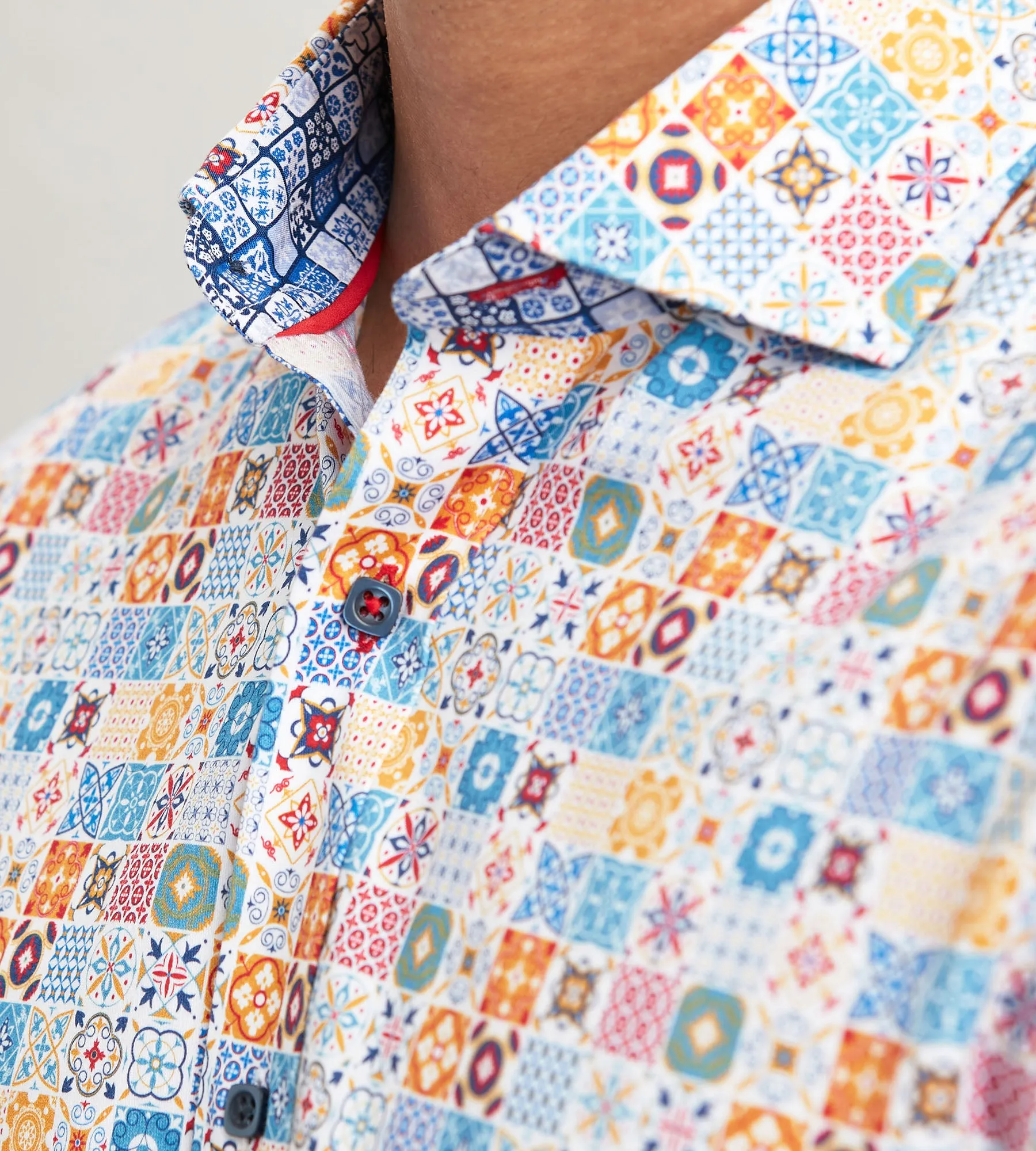 Modern Fit Long Sleeve Printed Casual Shirt sold by Tip Top product image thumbnail 3