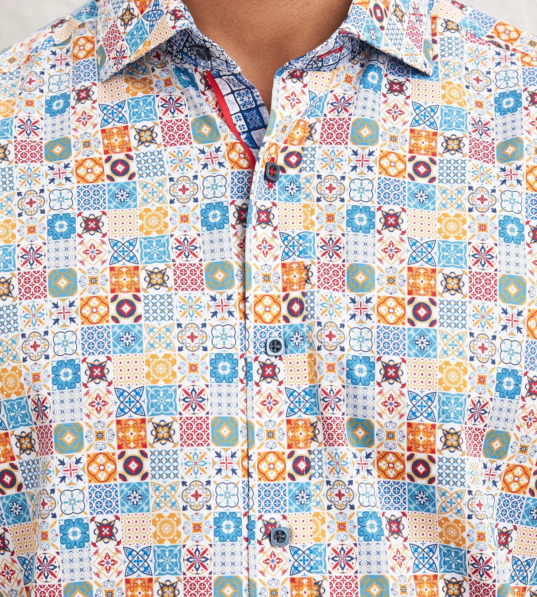 Modern Fit Long Sleeve Printed Casual Shirt sold by Tip Top product image thumbnail 2