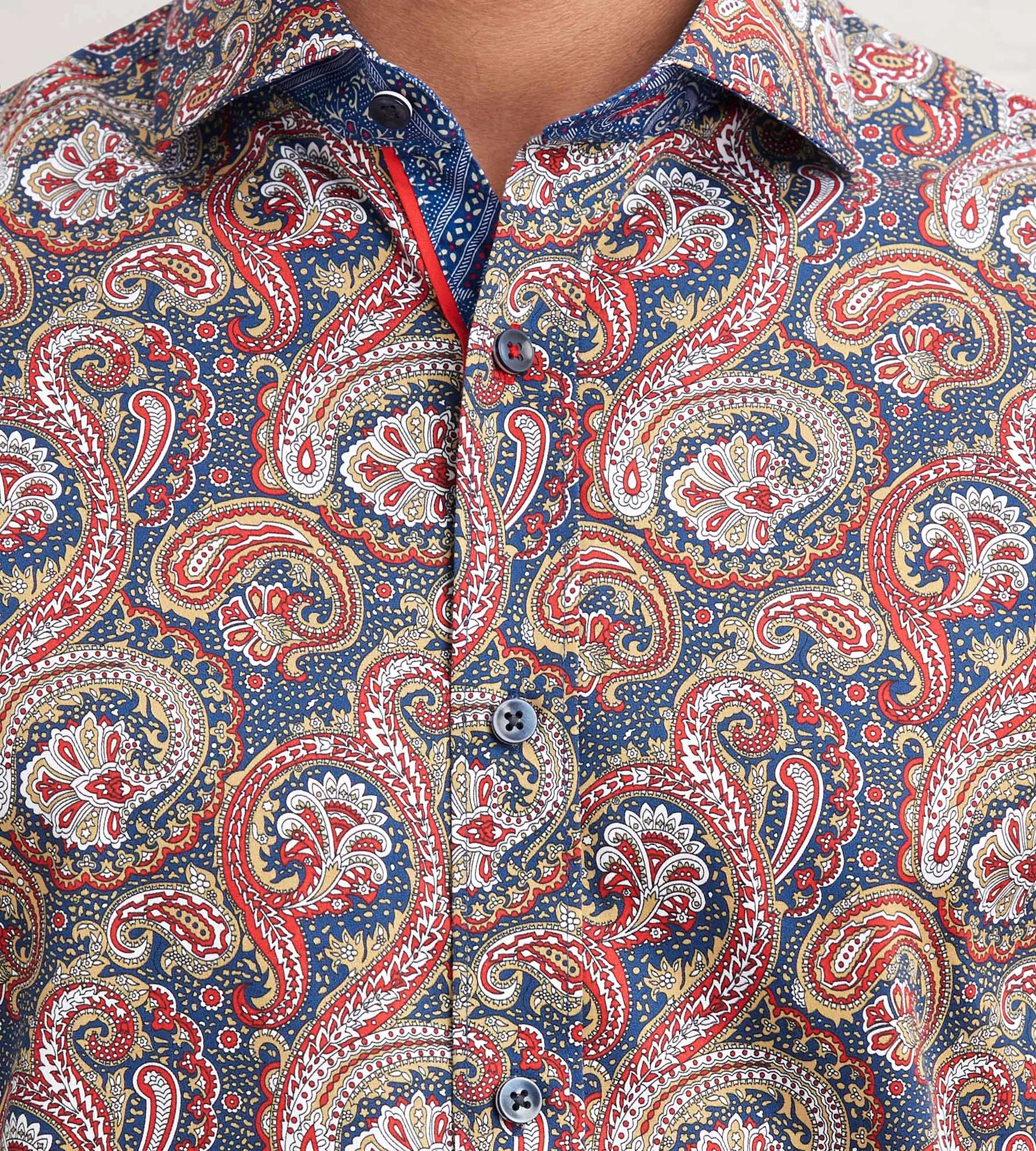 Modern Fit Long Sleeve Printed Casual Shirt sold by Tip Top product image thumbnail 2
