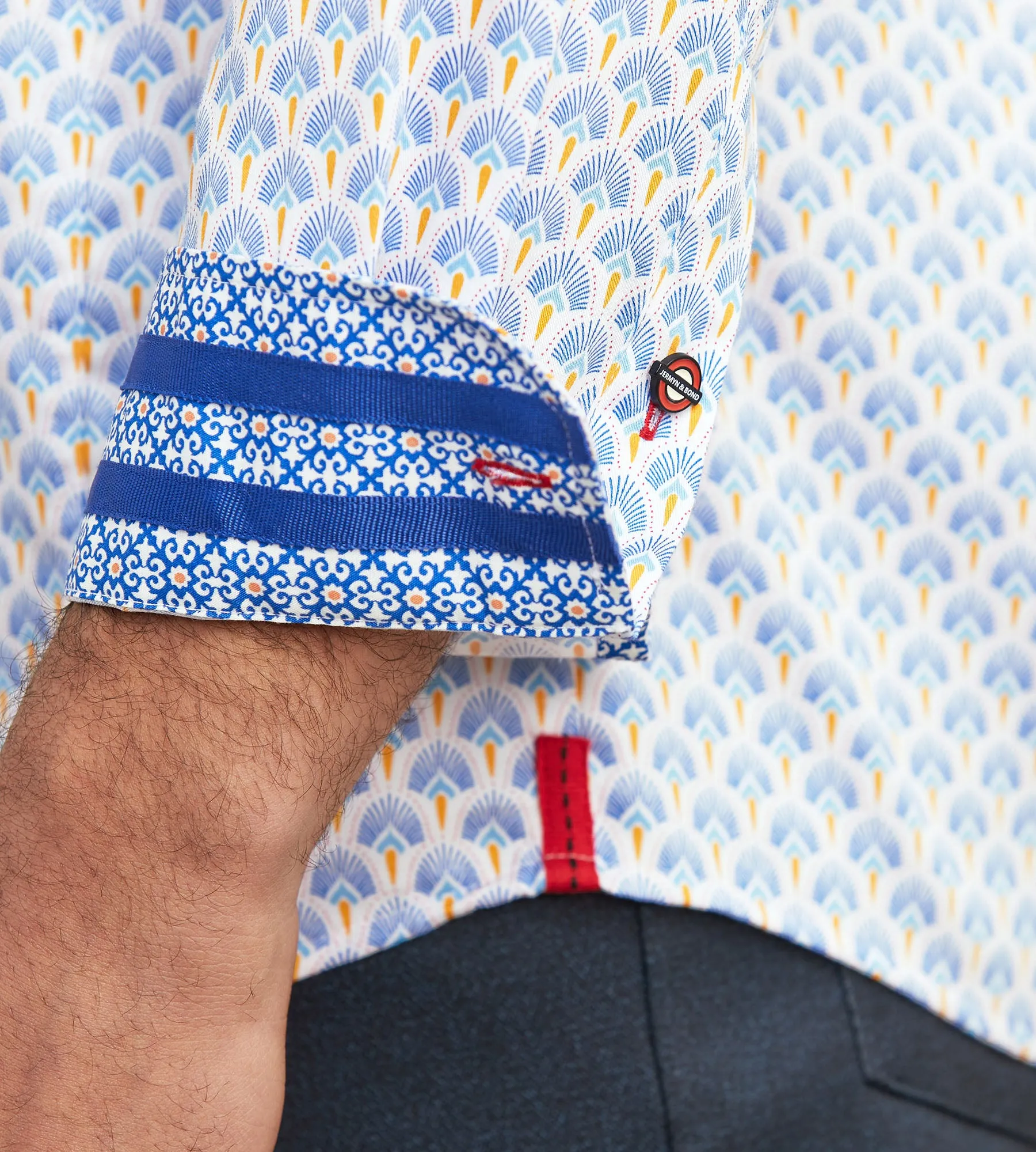 Modern Fit Long Sleeve Printed Casual Shirt sold by Tip Top product image thumbnail 4