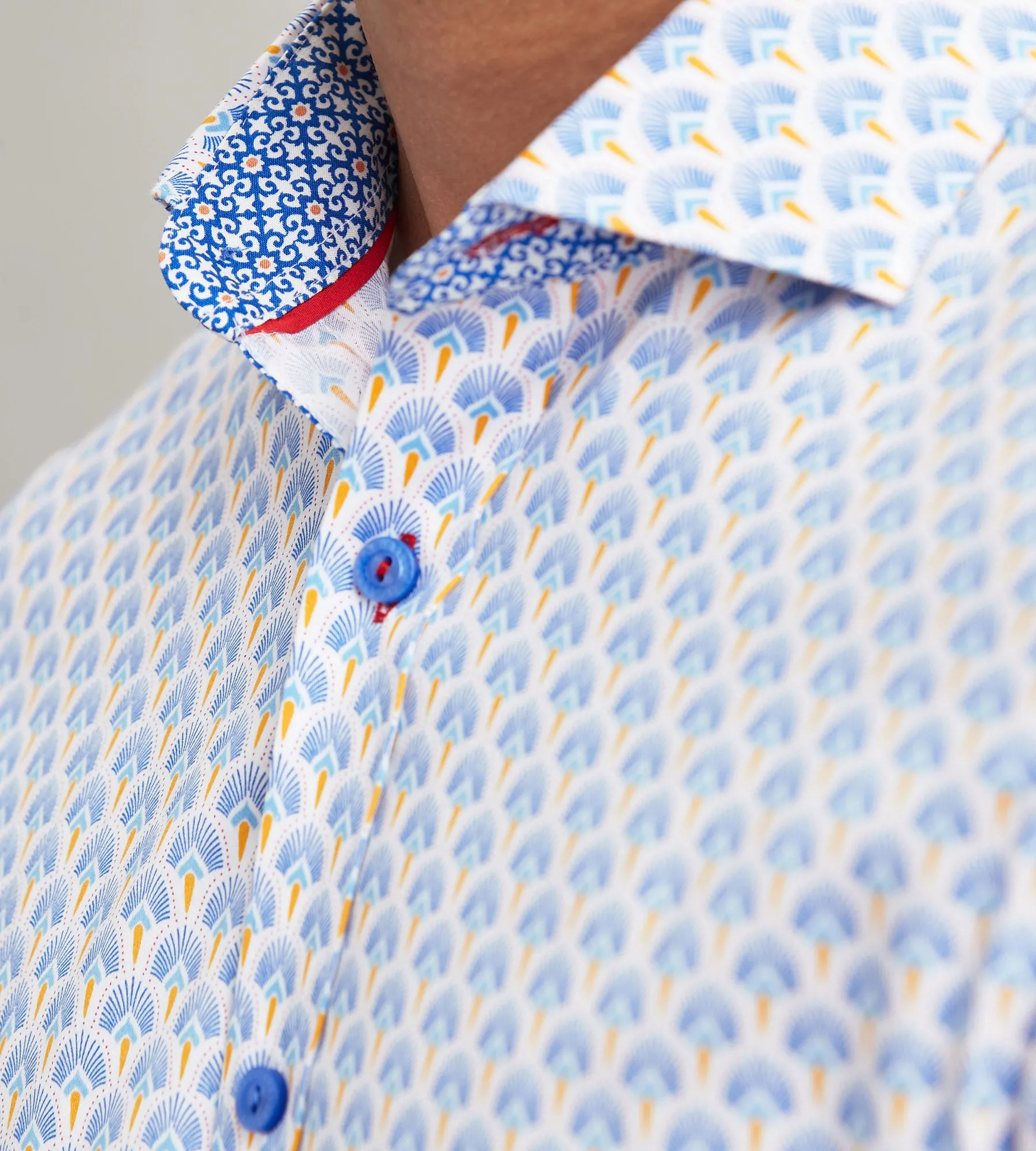 Modern Fit Long Sleeve Printed Casual Shirt sold by Tip Top product image thumbnail 3