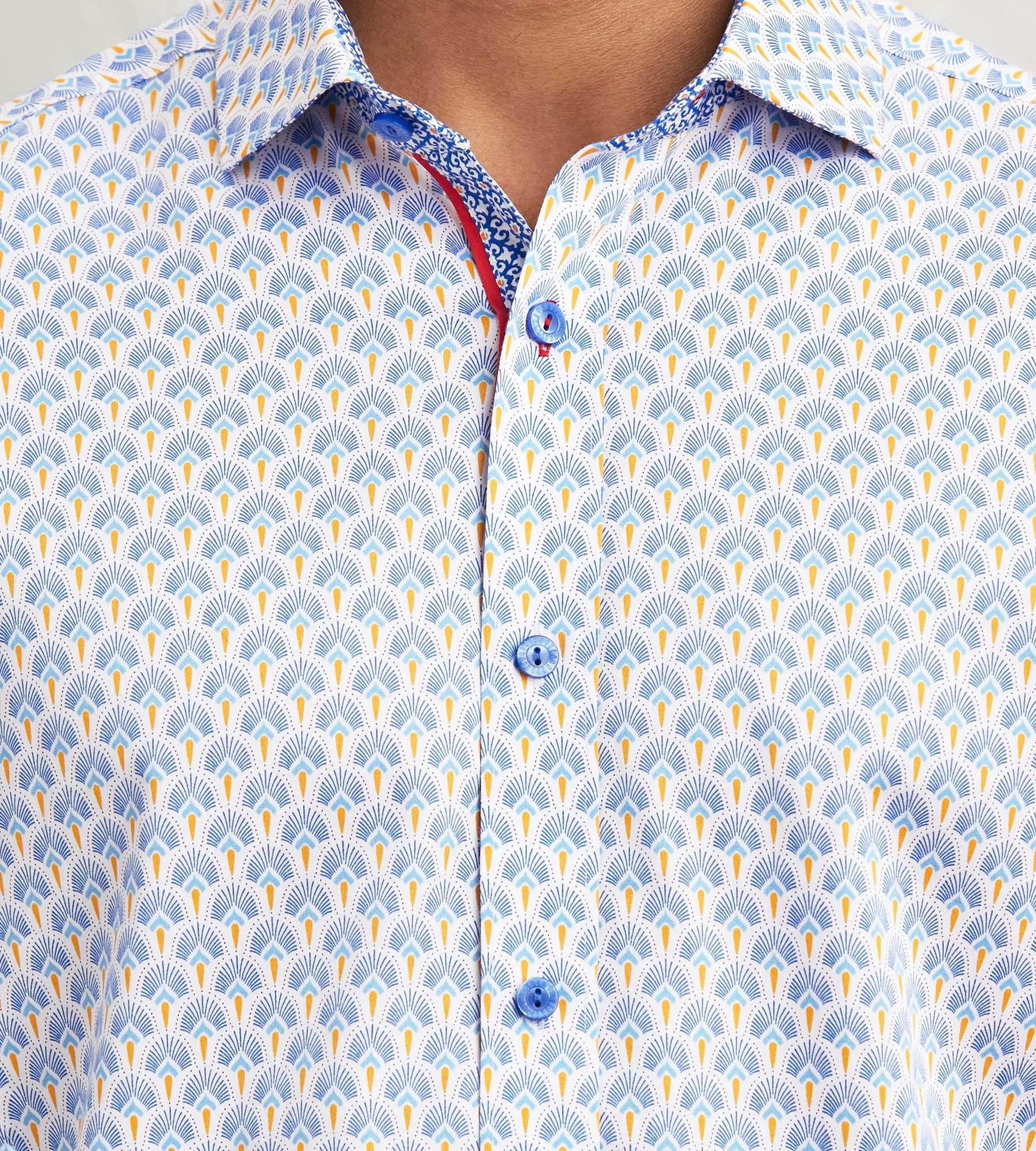 Modern Fit Long Sleeve Printed Casual Shirt sold by Tip Top product image thumbnail 2