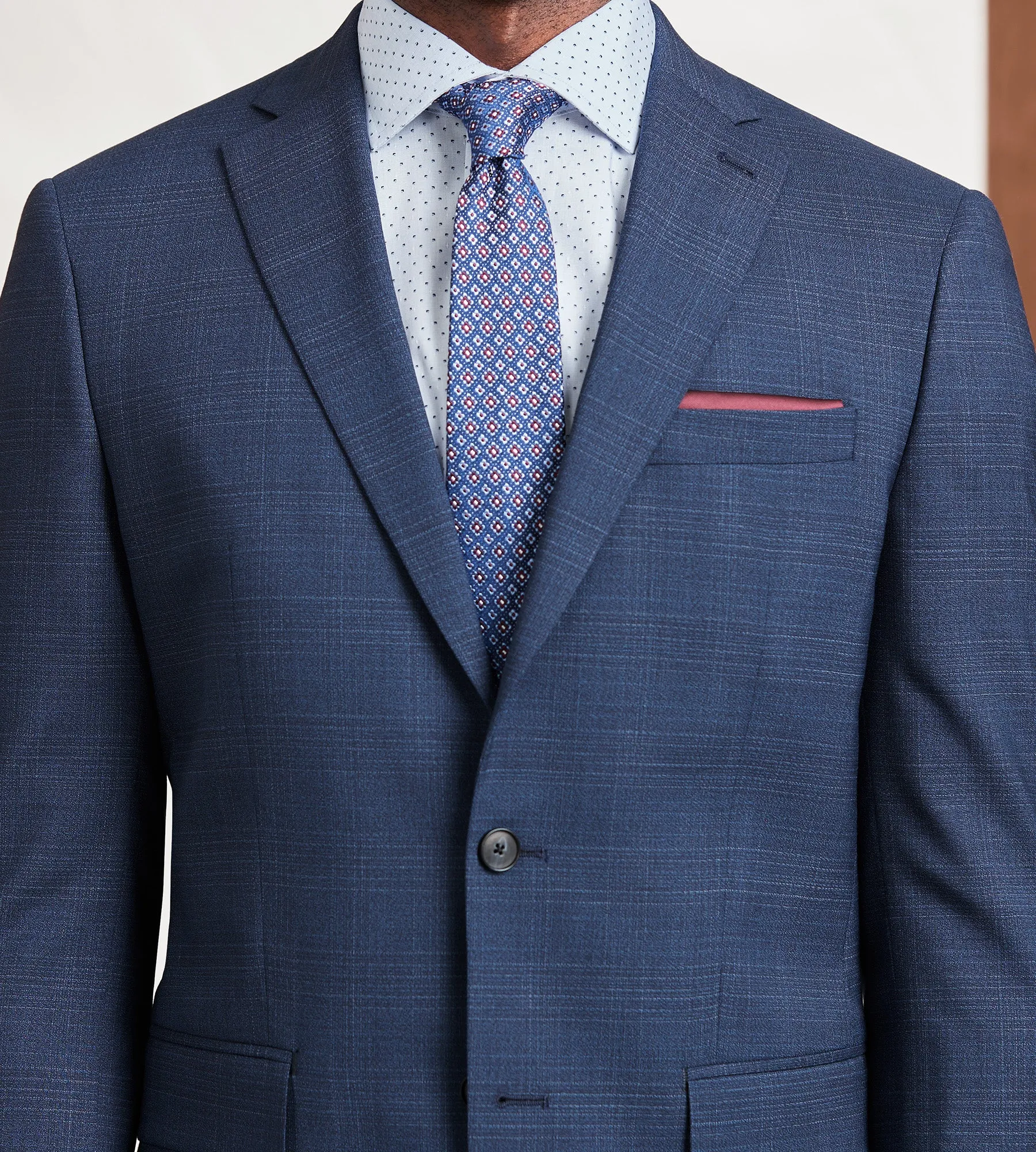 Modern Fit Blue Plaid Suit sold by Tip Top product image thumbnail 2