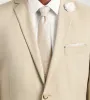 Modern Fit Wheat Solid Suit sold by Tip Top