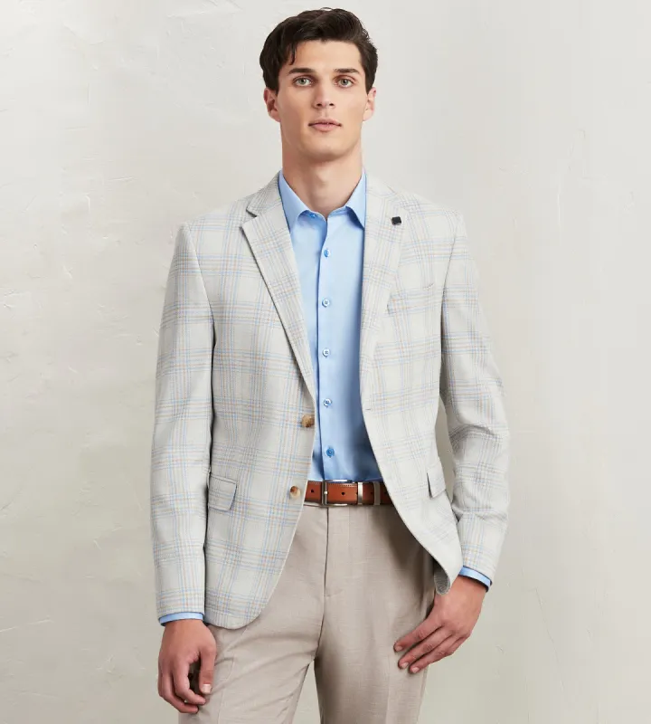 Modern Fit Woven Plaid Sport Jacket sold by Tip Top