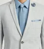 Slim Fit Light Grey Plaid Suit sold by Tip Top
