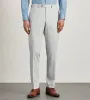 Slim Fit Light Grey Plaid Suit Pants sold by Tip Top