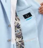 Modern Fit Light Blue Solid Suit sold by Tip Top