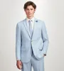 Modern Fit Light Blue Solid Suit sold by Tip Top