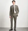 Modern Fit Light Brown Solid Suit sold by Tip Top