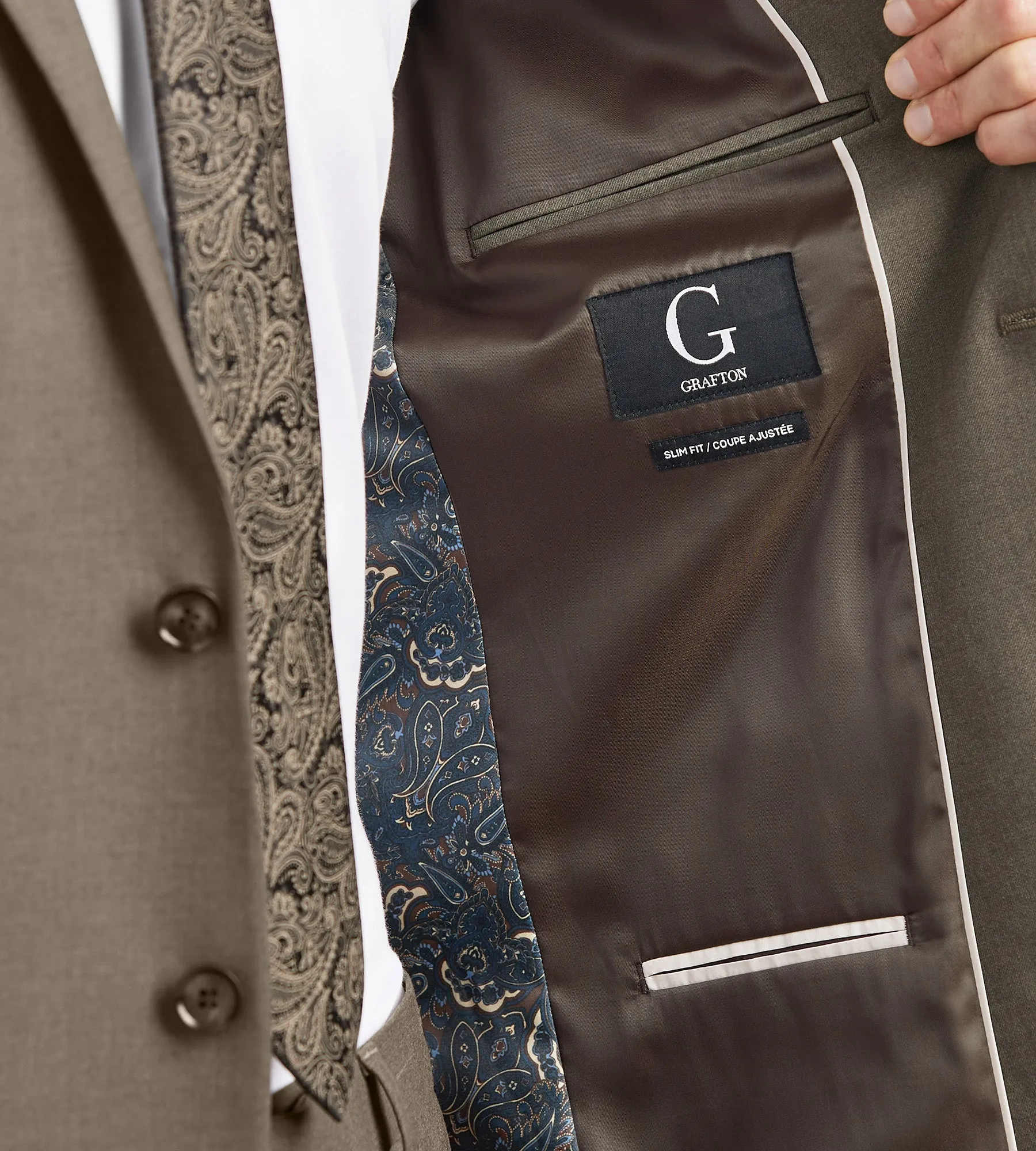 Modern Fit Light Brown Solid Suit sold by Tip Top product image thumbnail 3