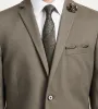 Modern Fit Light Brown Solid Suit sold by Tip Top