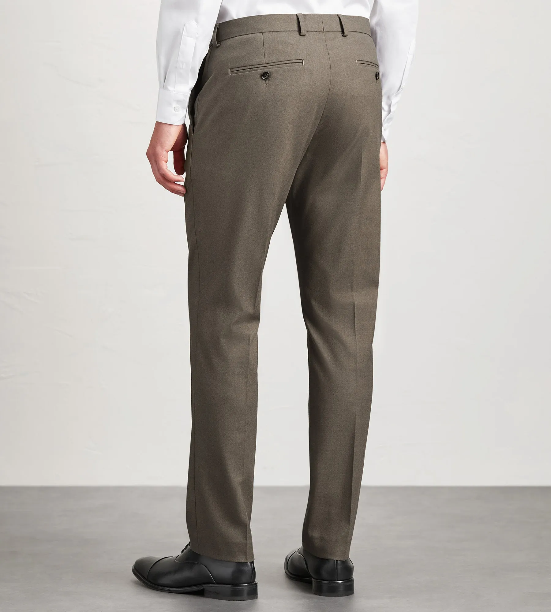 Modern Fit Light Brown Solid Suit Pants sold by Tip Top product image thumbnail 3