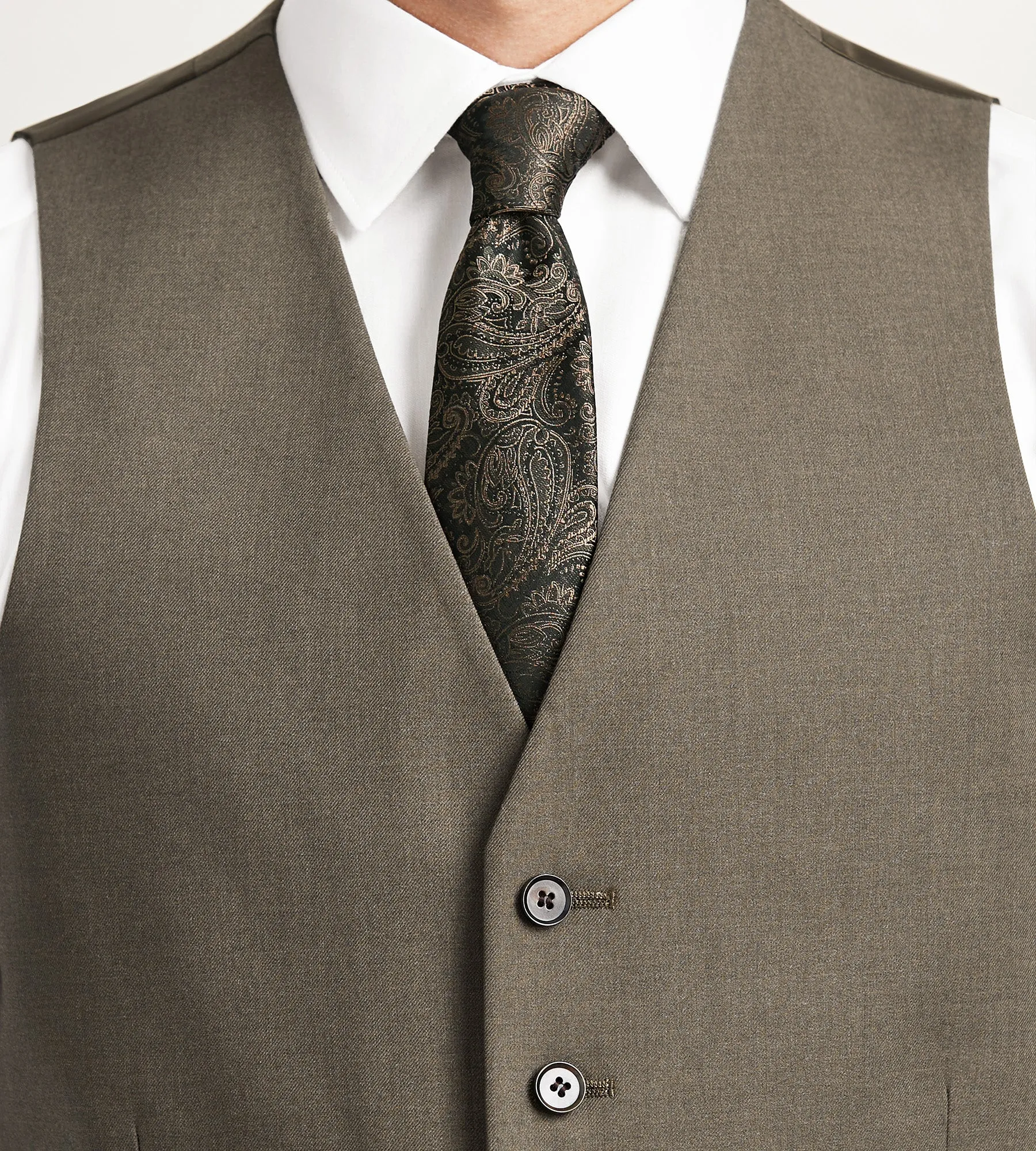 Light Brown Suit Vest sold by Tip Top product image thumbnail 2