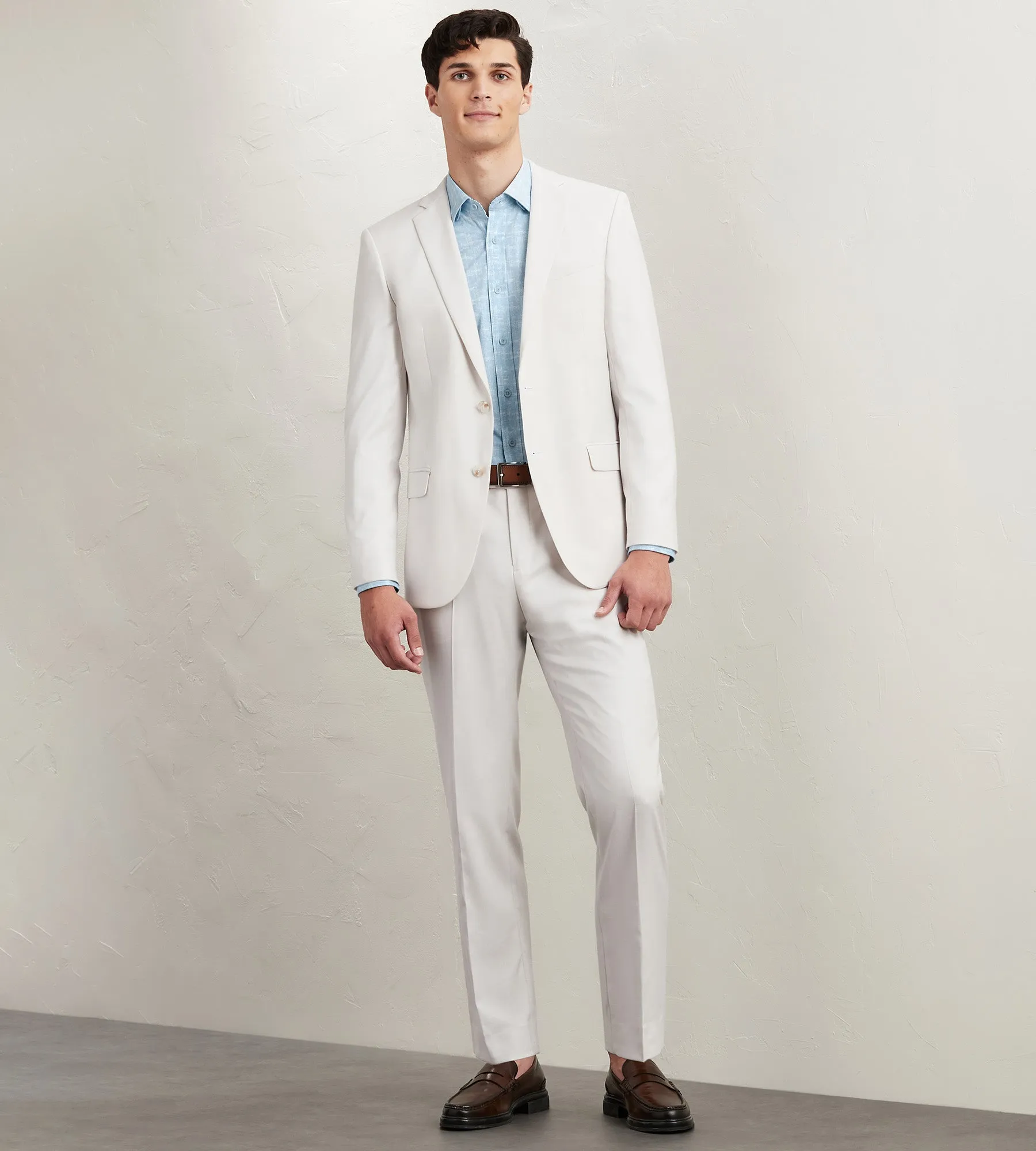 Modern Fit Long Sleeve Textured Pattern 360 Stretch Casual Shirt sold by Tip Top product image thumbnail 5